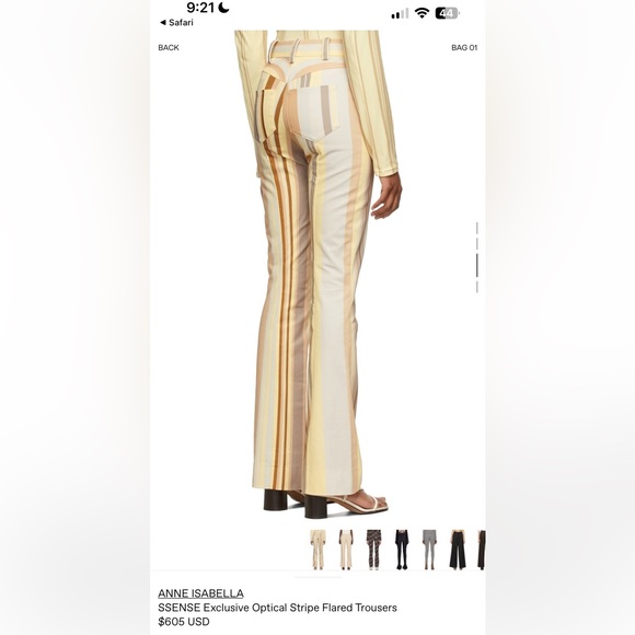 Anne Isabella Stripe Pants - Picture 2 of 2